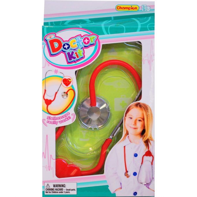 Doktorsleksaker. Verklighetstroget leksaks stetoskop. Fungerar att lyssna i. Beställ doktorsleksaker på LillaFilur.se