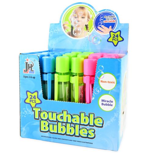 Såpbubblor som kan fångas i handen.