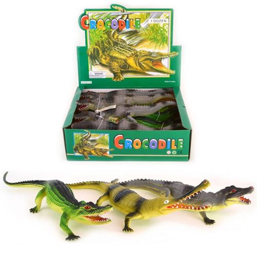 Stora leksaksdjur i plast Krokodil. Storlek 34 cm. Finns flera olika sorter. Beställ leksaksdjur krokodil hos LillaFilur.se