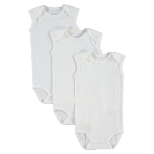 Baby Body utan ärm 3-pack vit body. Köp baby body, barnkläder och babykläder på LillaFilur.se