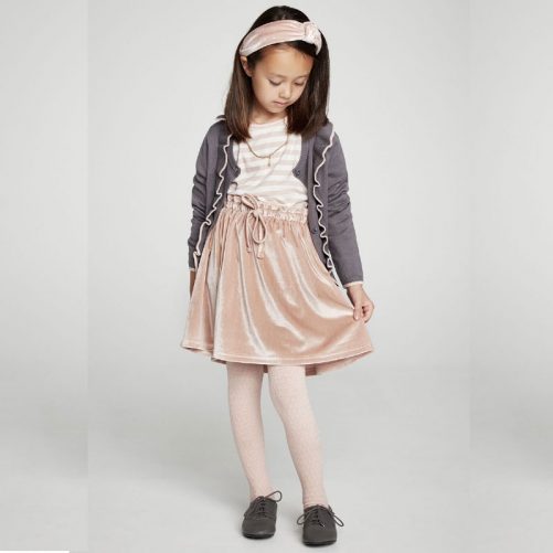 Creamie kjol i rosa velour storlek 122/128 134/140 146/152 158/164. Köp barnkläder på LillaFilur.se