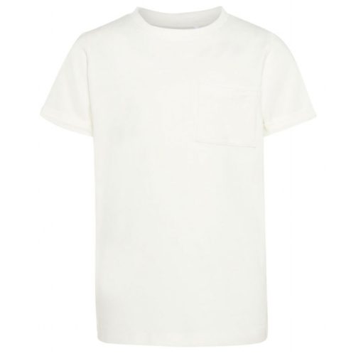 T-shirt barn vit enfärgad.
