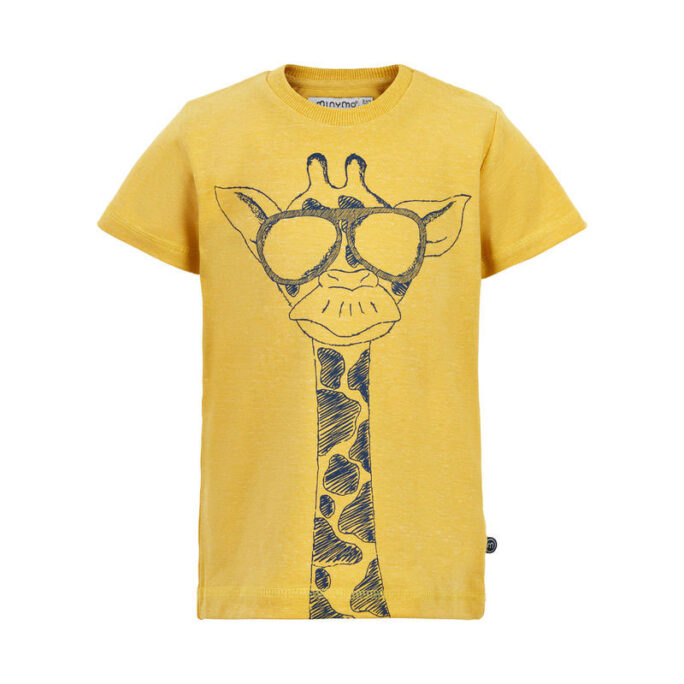 Minymo Barnkläder T-shirt Giraff Gul