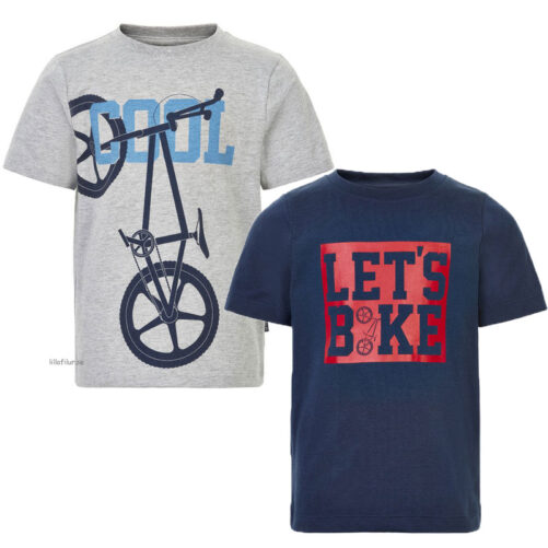 t-shirt barn cykelprint 2-pack