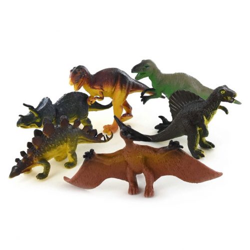 Dinosaurier i plast. Kommer i en påse med 6 blandade dinosaurier. Längd cirka 13 cm. LillaFilur.se har många blandade dinosaurie leksaker. Omgående leverans. Vi slår in i julklapp och present utan extra kostnad.