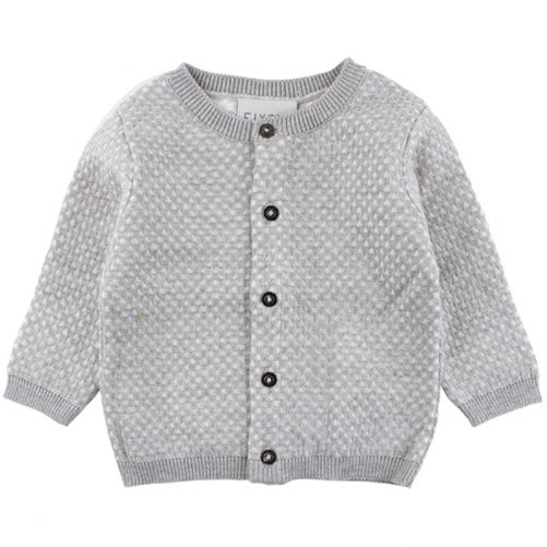 Stickad tröja med knappar baby Fixoni. Babykläder storlek 62 och storlek 68. Beställ babykläder unisex hos Lilla Filur.