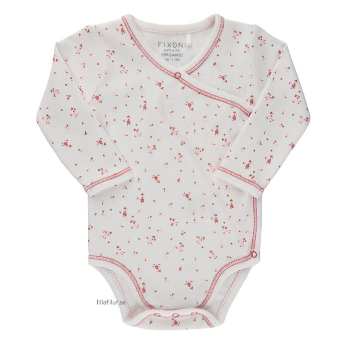 Body prematur omlott blommig. Små babykläder till nyfödd liten baby. Beställ prematurkläder hos LillaFilur.se