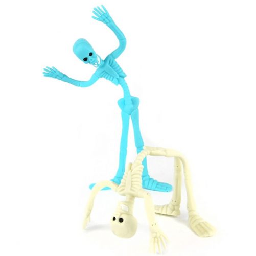 Böjbart skelett leksak halloween 2-pack. Köp små billiga leksaker till presentkalender barn på LillaFilur.se