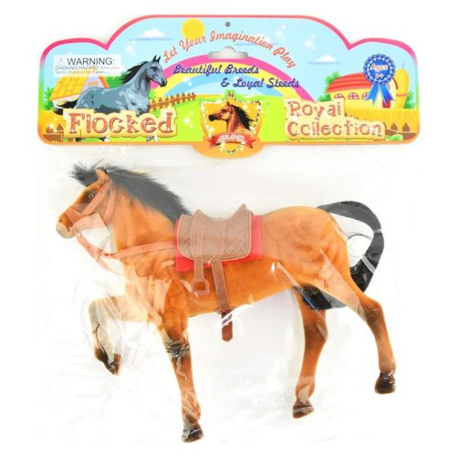 Barbie häst brun med svart man. Med avtagbar sadel och grimma. Storlek 25 cm.