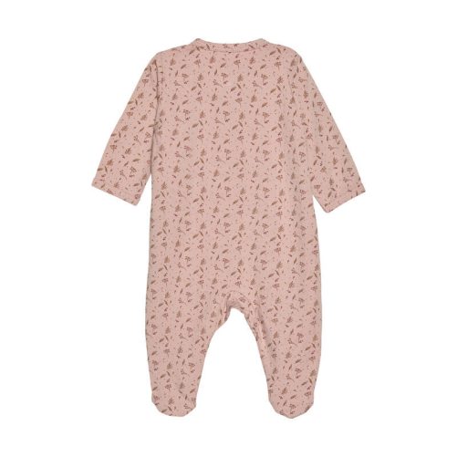 Prematur pyjamas med fötter rosa volang storlek 44. Beställ fina prematurkläder i ekologisk bomull på LillaFilur.se