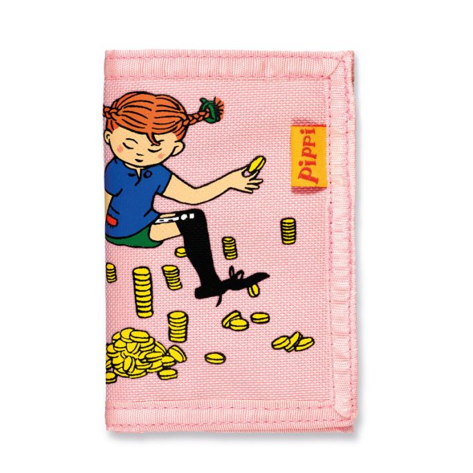 Plånbok barn rosa pippi långstrump.